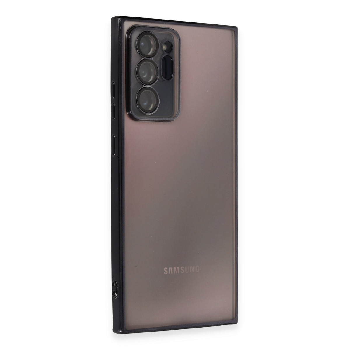 Newface Samsung Galaxy Note 20 Ultra Kılıf Razer Lensli Silikon - Siyah — görsel 9