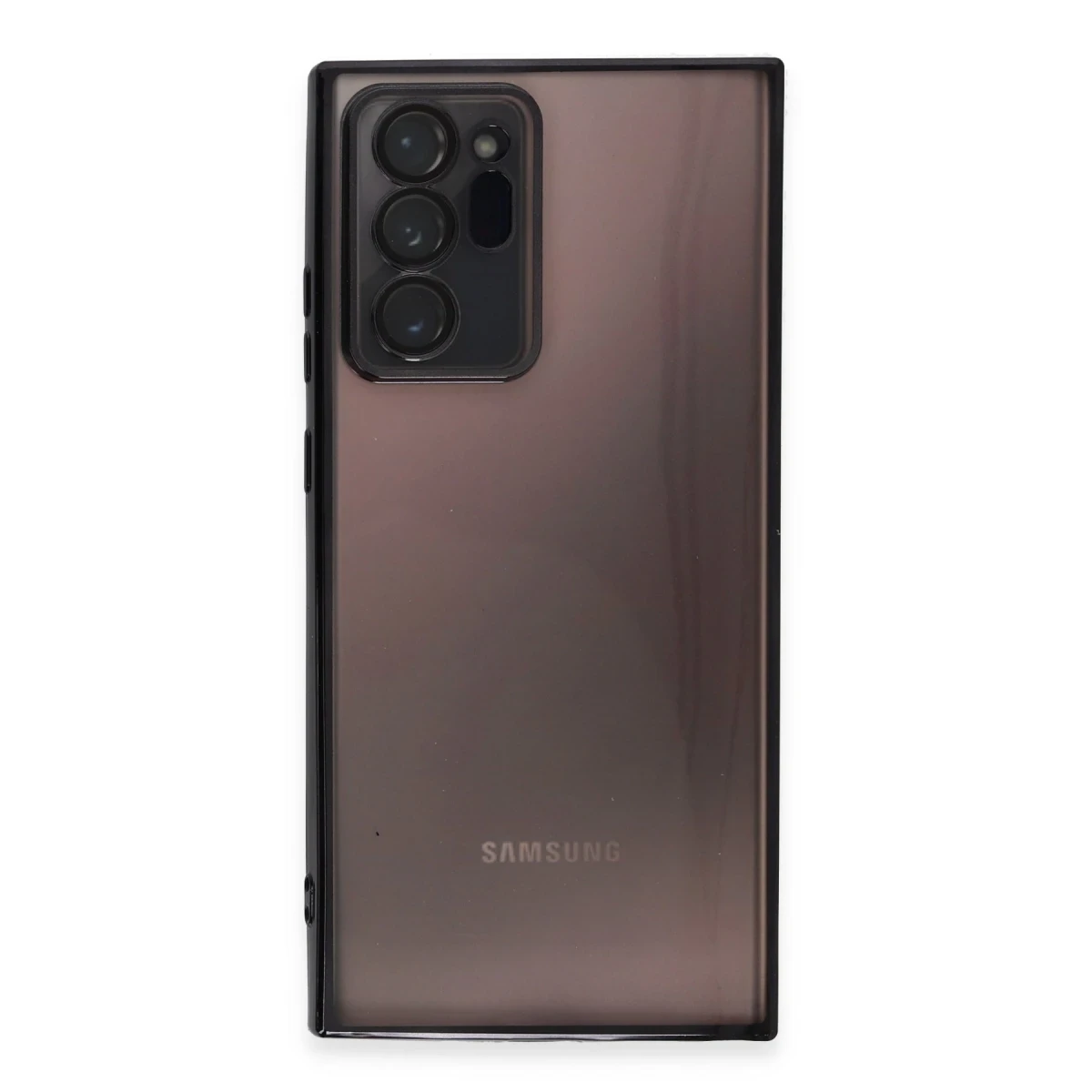 Newface Samsung Galaxy Note 20 Ultra Kılıf Razer Lensli Silikon - Siyah — görsel 6