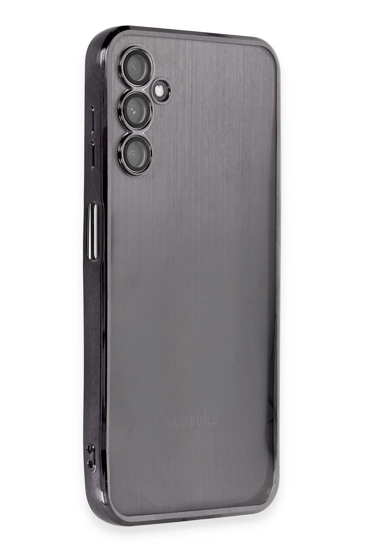 Newface Samsung Galaxy A14 4G Kılıf Razer Lensli Silikon - Siyah
