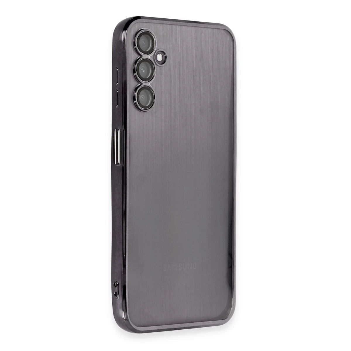 Newface Samsung Galaxy A14 4G Kılıf Razer Lensli Silikon - Siyah — görsel 5