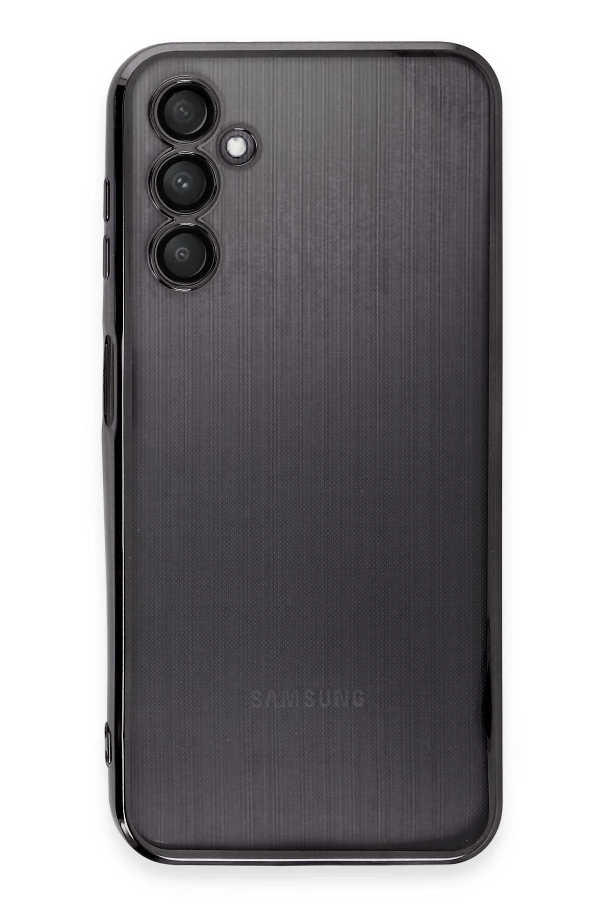 Newface Samsung Galaxy A14 4G Kılıf Razer Lensli Silikon - Siyah