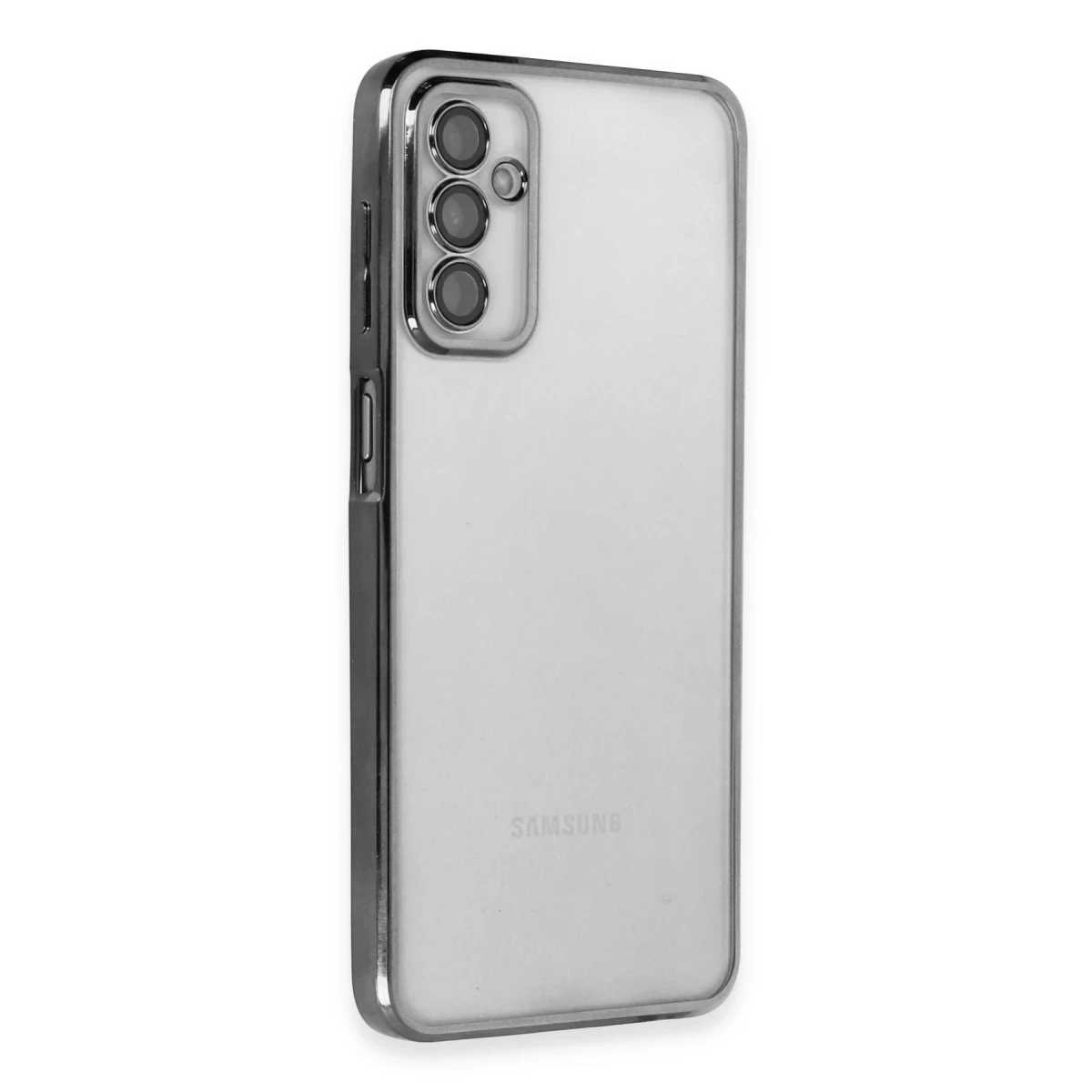 Newface Samsung Galaxy M23 Kılıf Razer Lensli Silikon - Siyah — görsel 5