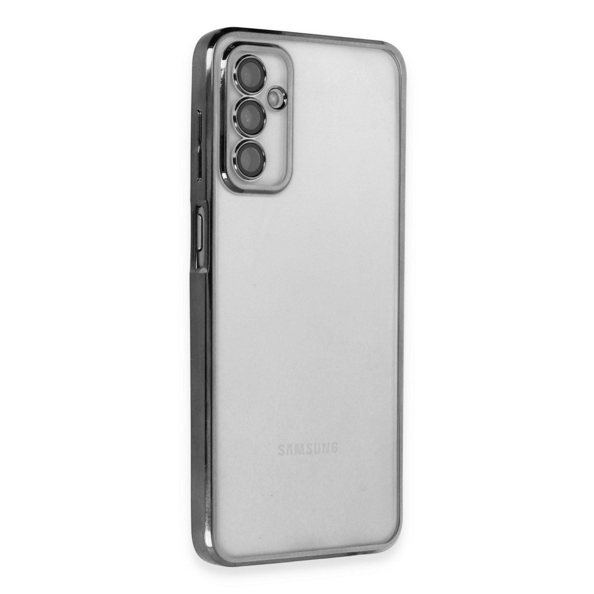 Newface Samsung Galaxy M23 Kılıf Razer Lensli Silikon - Siyah — görsel 9