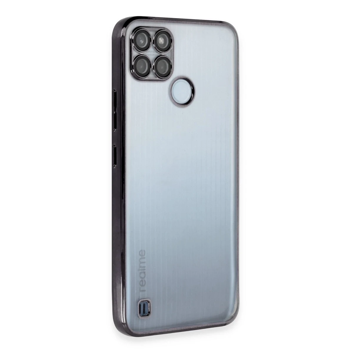 Newface Realme C25Y Kılıf Razer Lensli Silikon - Siyah — görsel 5