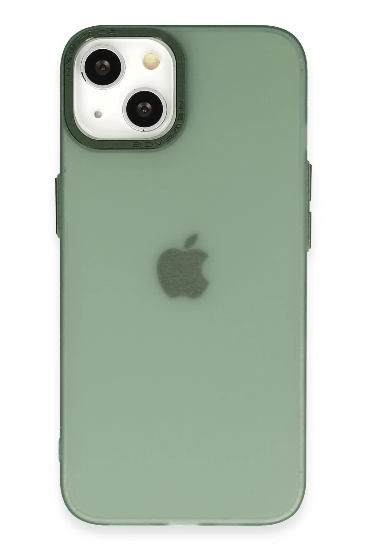 Newface Apple iPhone 14 Kılıf Modos Metal Kapak - Koyu Yeşil