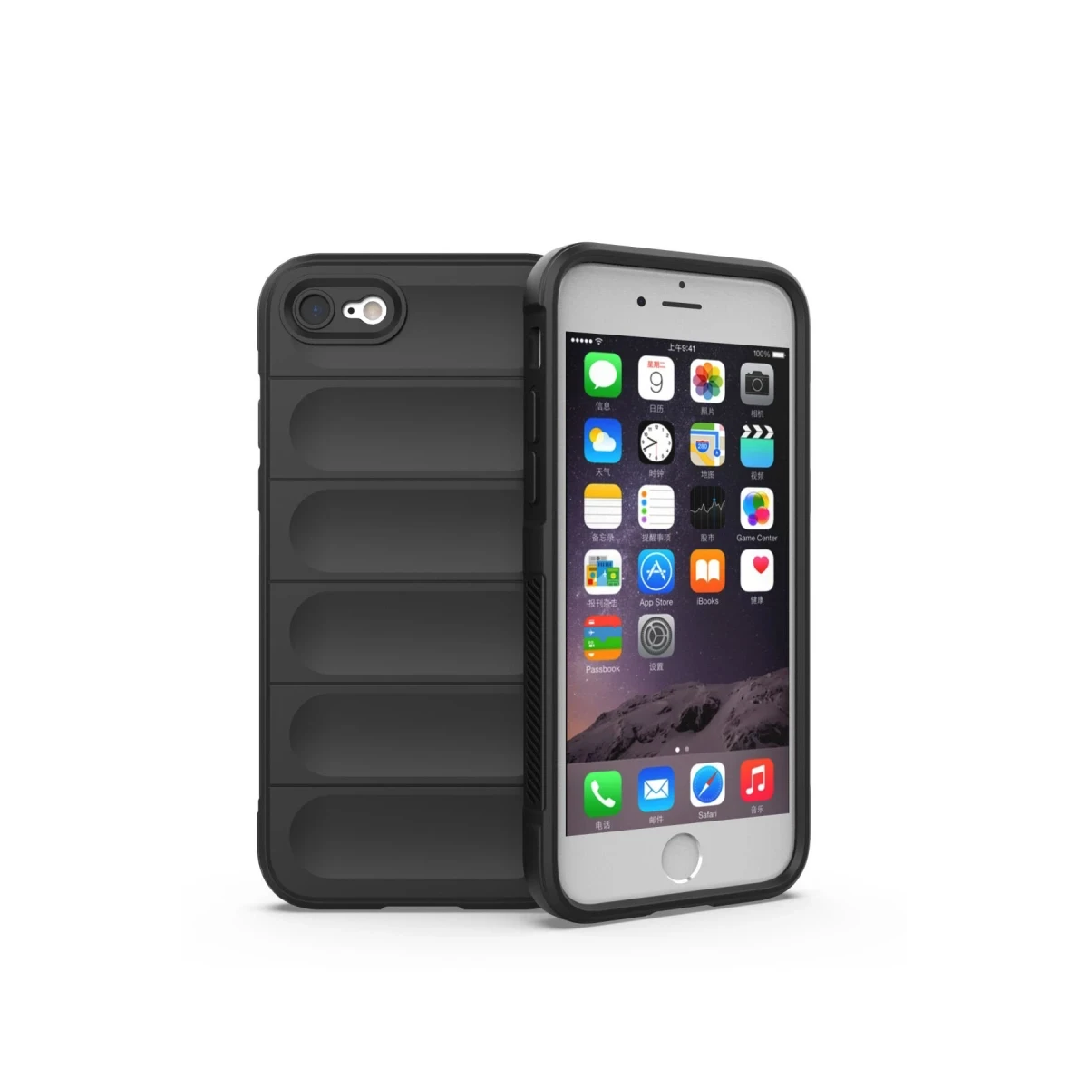 Newface Apple iPhone 7 Kılıf Optimum Silikon - Siyah — görsel 5