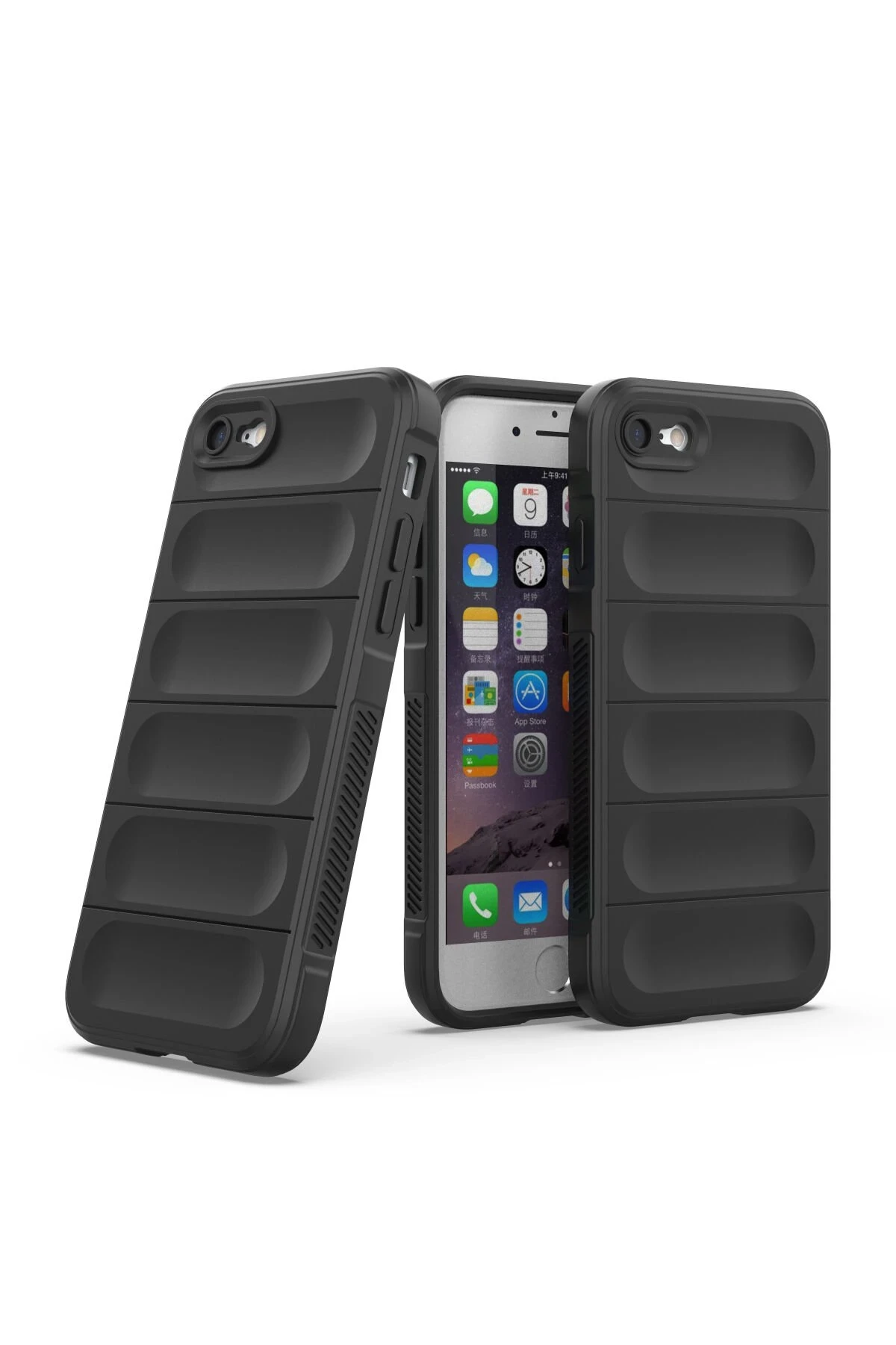 Newface Apple iPhone 7 Kılıf Optimum Silikon - Siyah — görsel 2