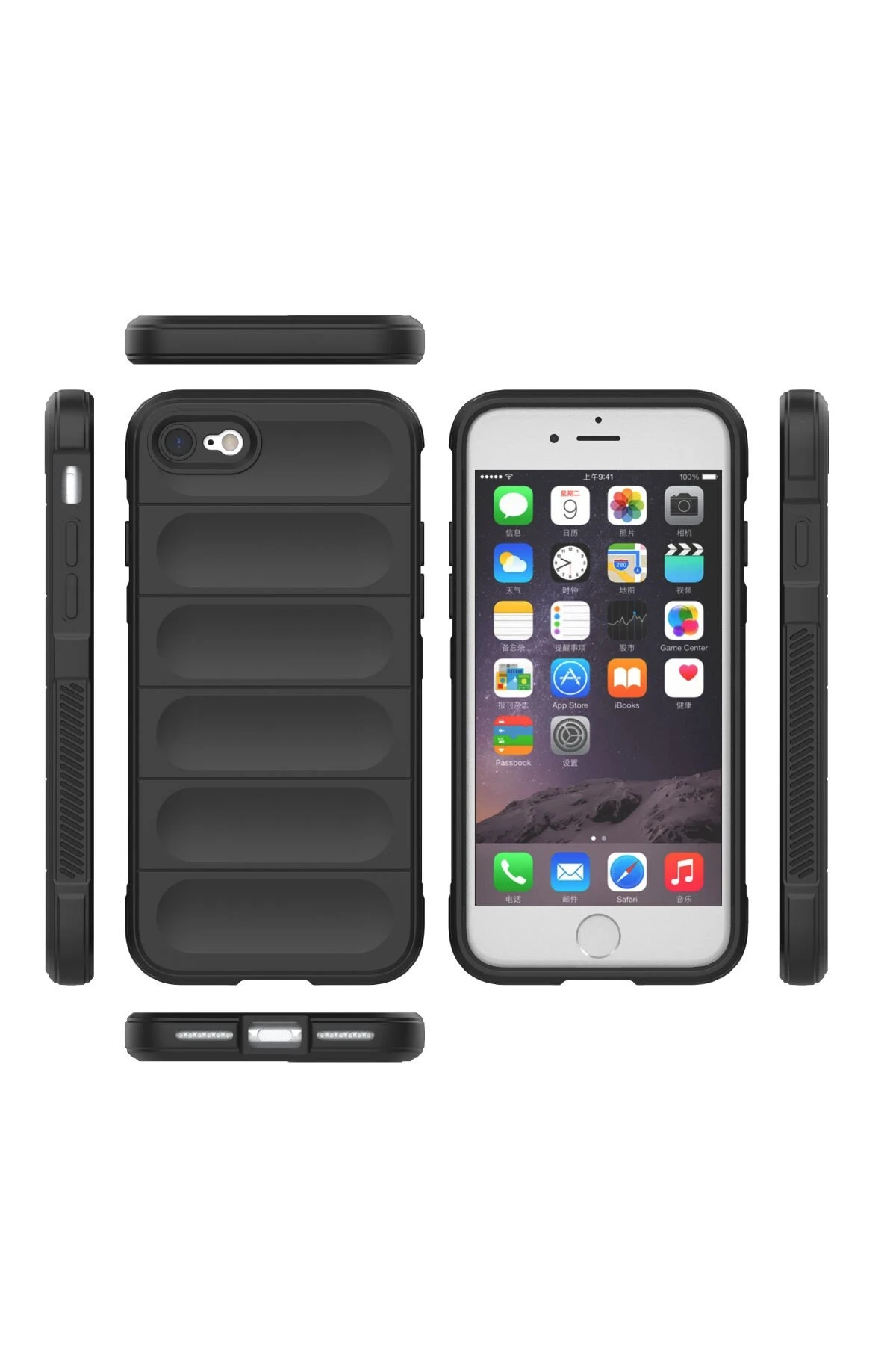 Newface Apple iPhone 7 Kılıf Optimum Silikon - Siyah — görsel 3