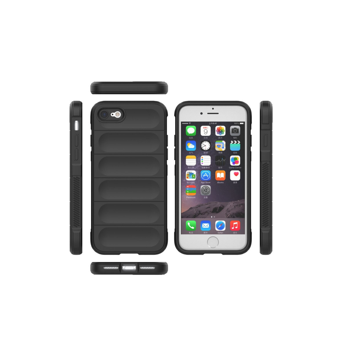 Newface Apple iPhone 7 Kılıf Optimum Silikon - Siyah — görsel 11