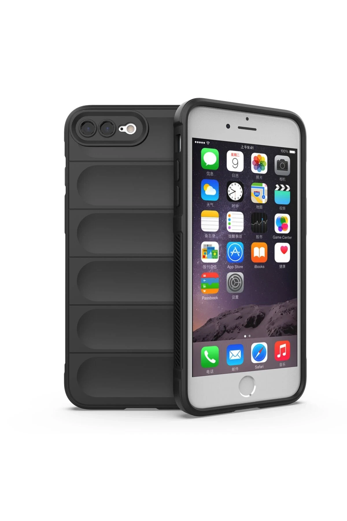 Newface Apple iPhone 7 Plus Kılıf Optimum Silikon - Siyah