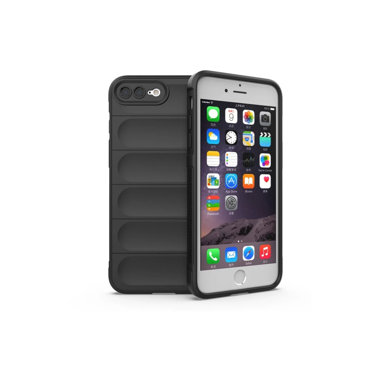 Newface Apple iPhone 7 Plus Kılıf Optimum Silikon - Siyah — görsel 5