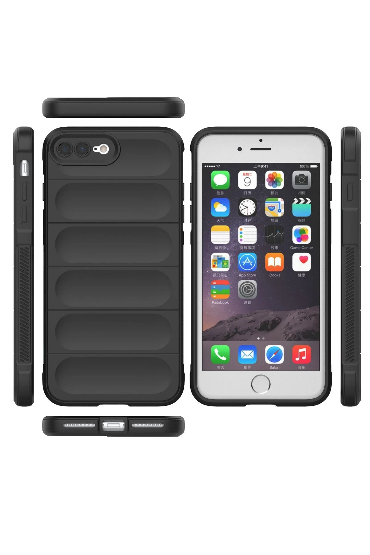 Newface Apple iPhone 7 Plus Kılıf Optimum Silikon - Siyah — görsel 3