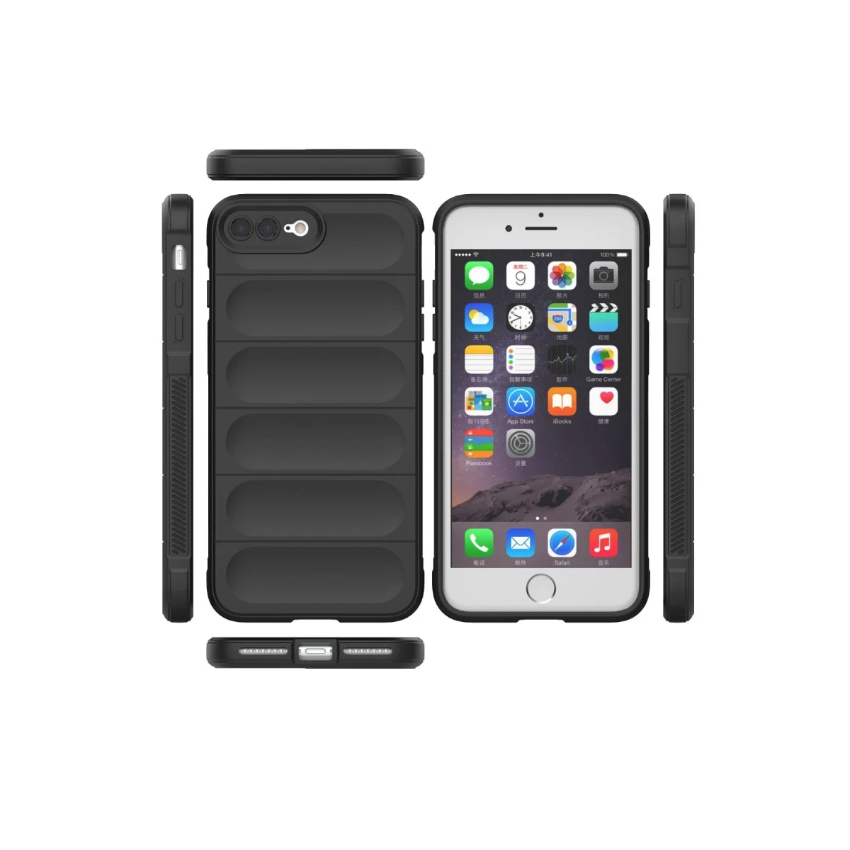 Newface Apple iPhone 7 Plus Kılıf Optimum Silikon - Siyah — görsel 7