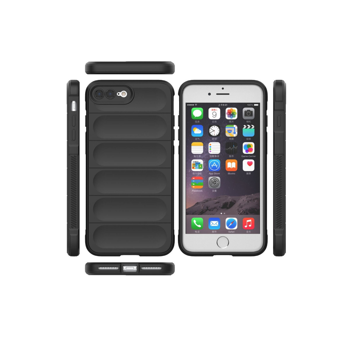 Newface Apple iPhone 7 Plus Kılıf Optimum Silikon - Siyah — görsel 11