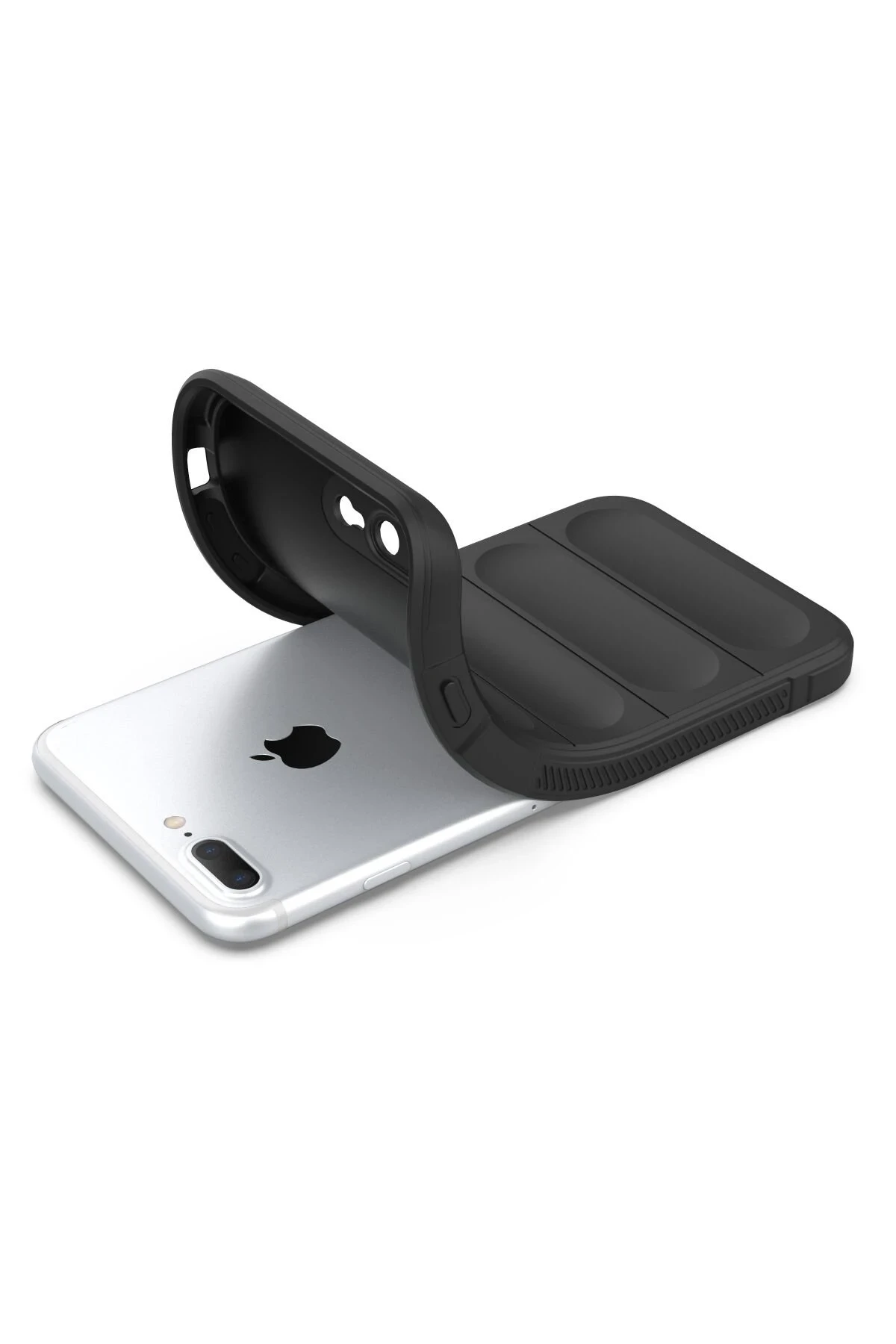 Newface Apple iPhone 7 Plus Kılıf Optimum Silikon - Siyah — görsel 4