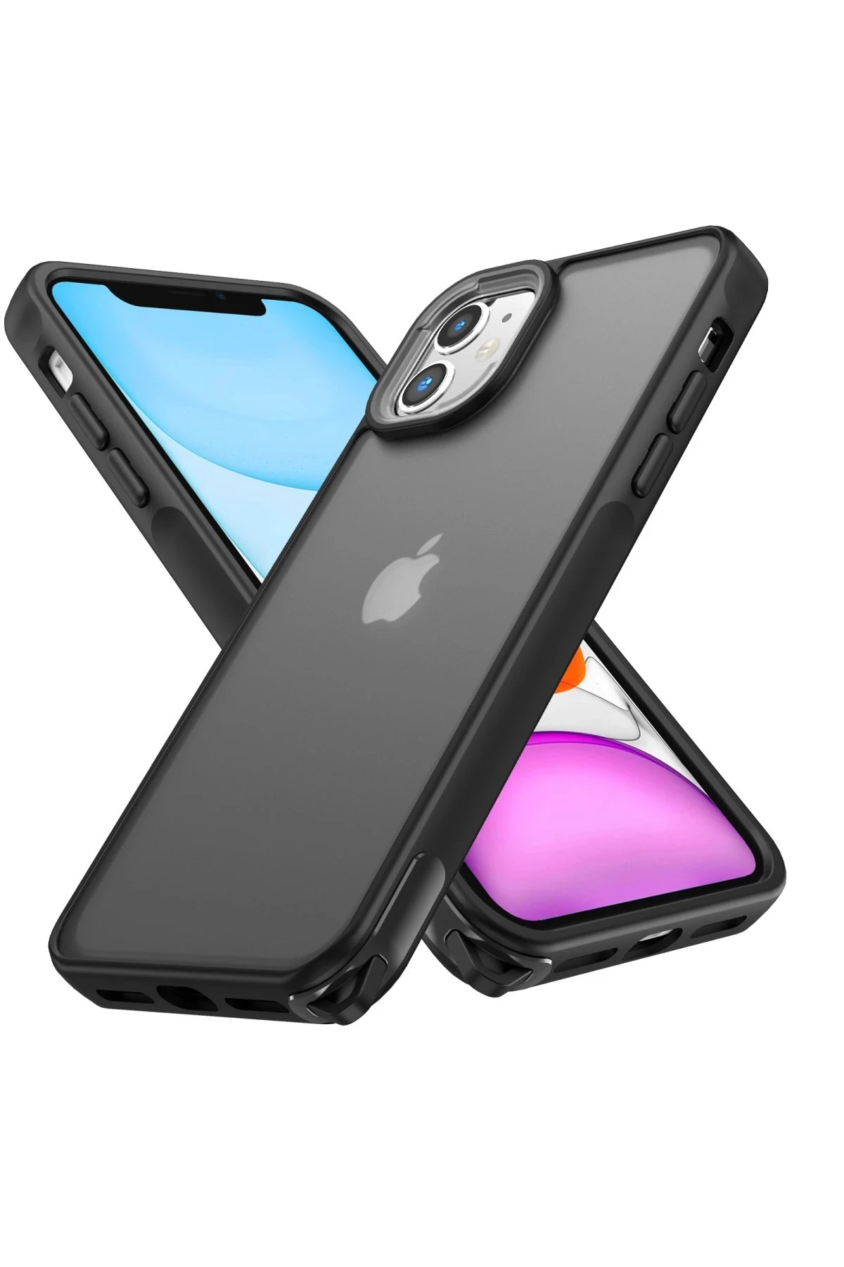 Newface Apple iPhone 11 Kılıf Elegant Kapak - Siyah