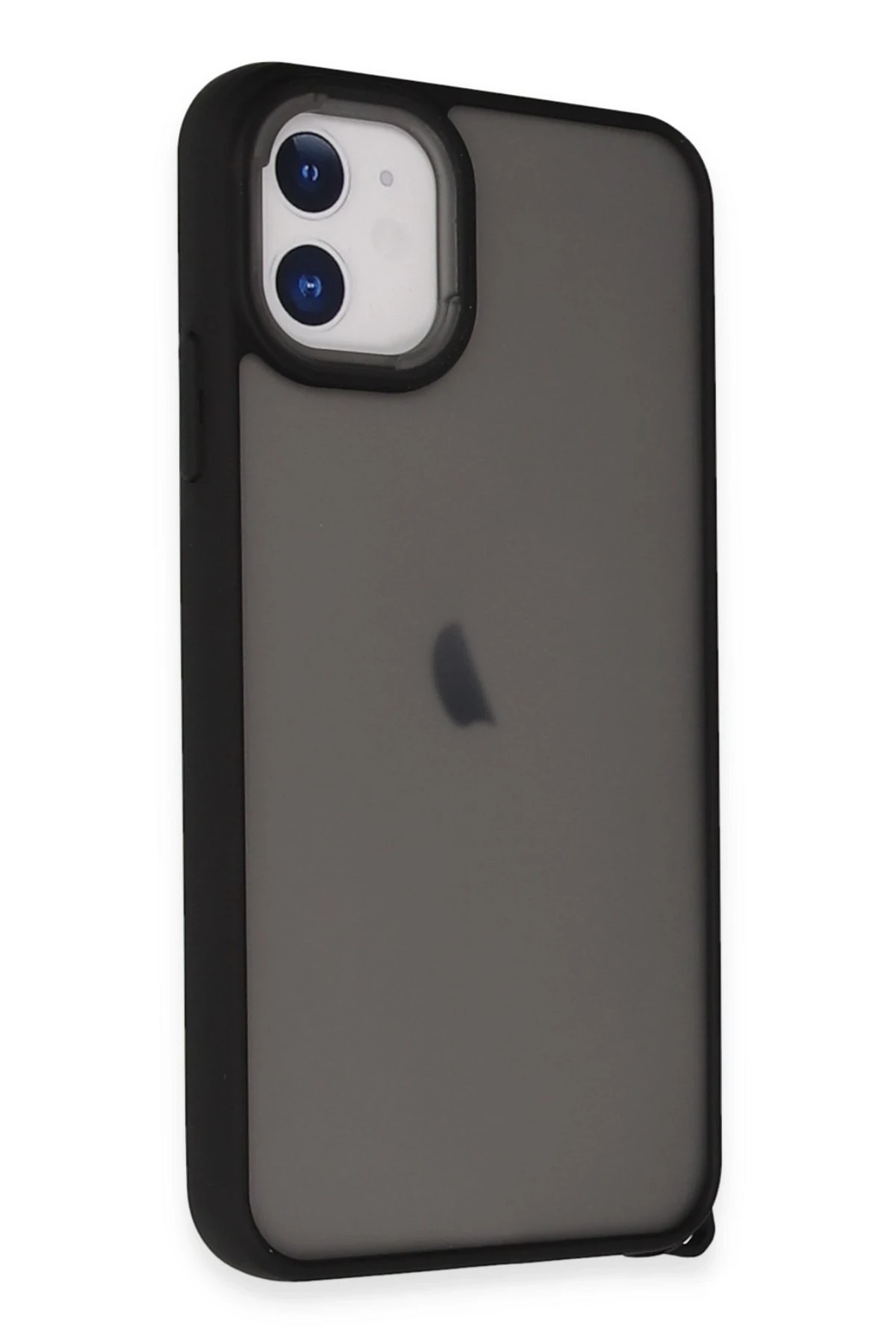 Newface Apple iPhone 12 Kılıf Elegant Kapak - Siyah