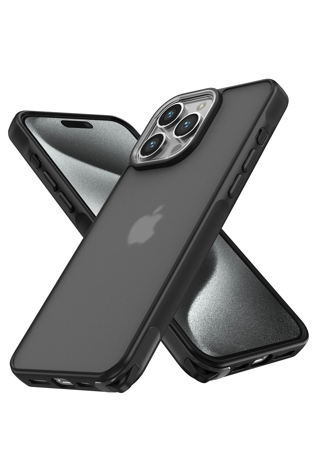 Newface Apple iPhone 12 Pro Max Kılıf Elegant Kapak - Siyah