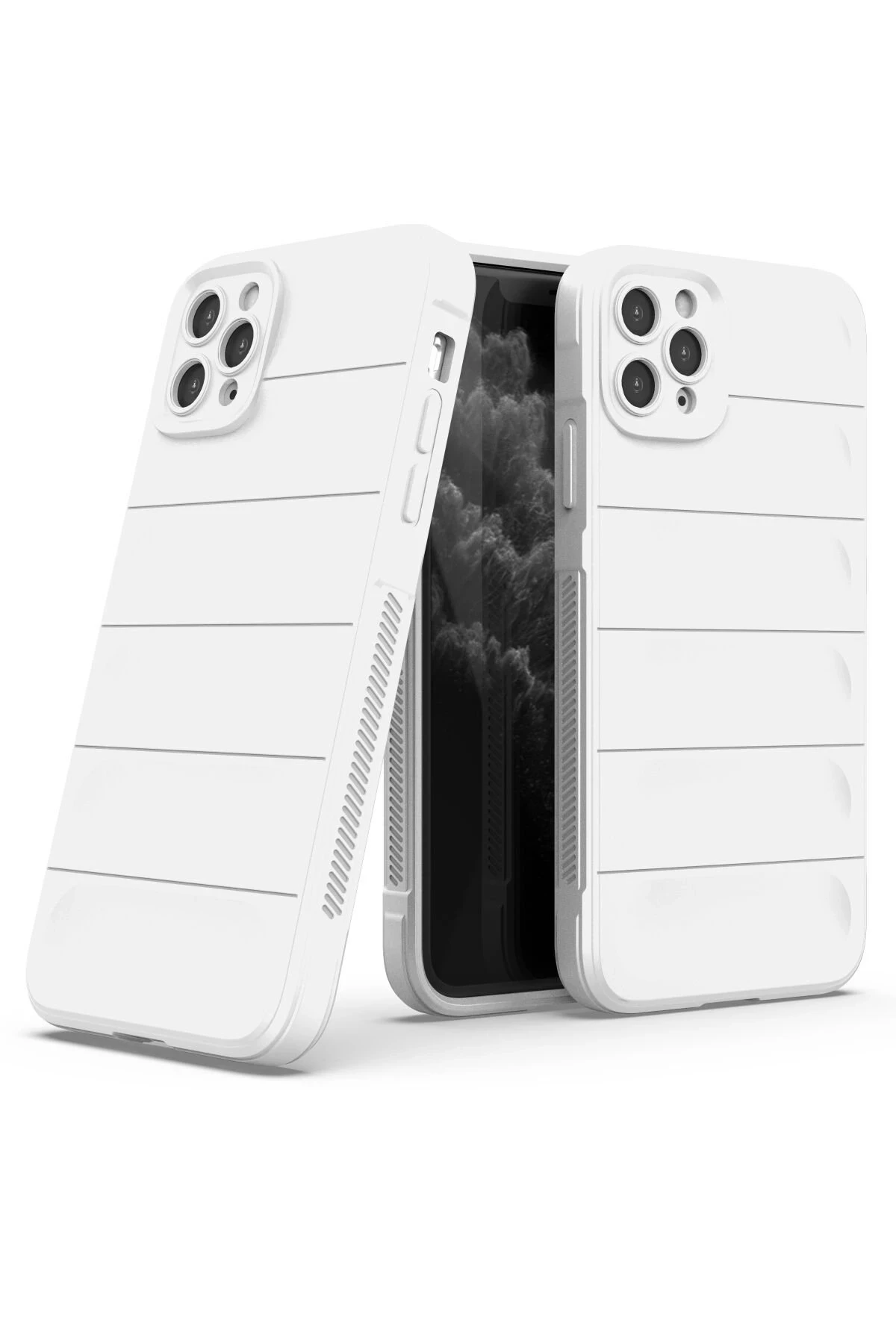 Newface iPhone 11 Pro Kılıf Optimum Silikon - Krem