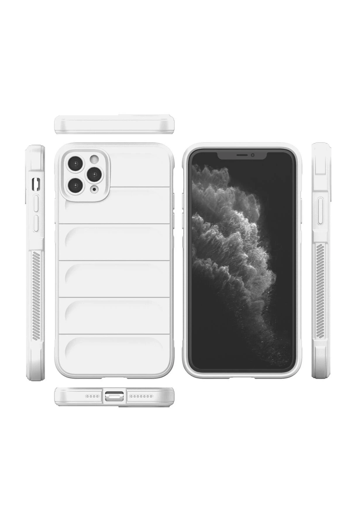 Newface iPhone 11 Pro Kılıf Optimum Silikon - Krem