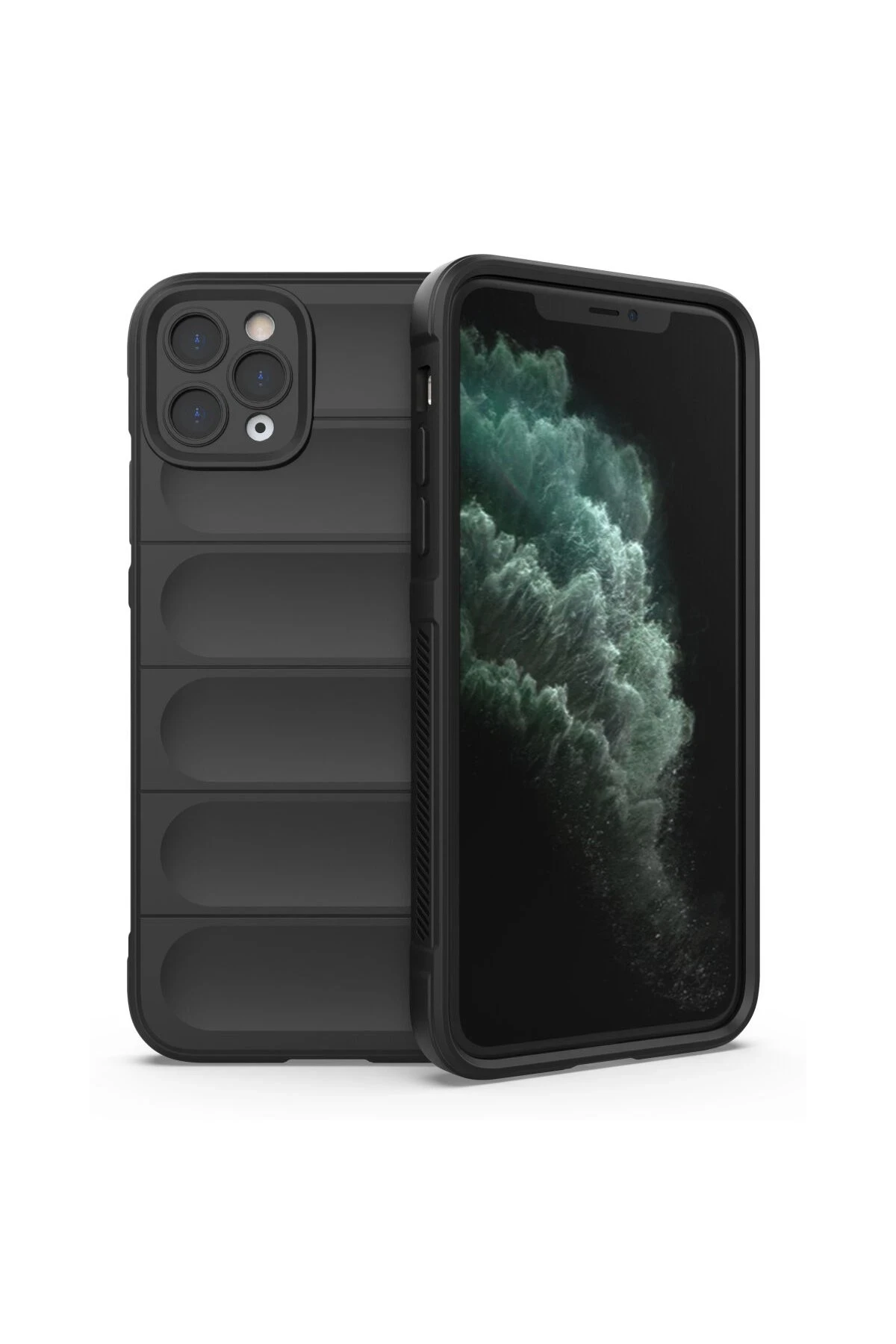 Newface Apple iPhone 11 Pro Max Kılıf Optimum Silikon - Siyah