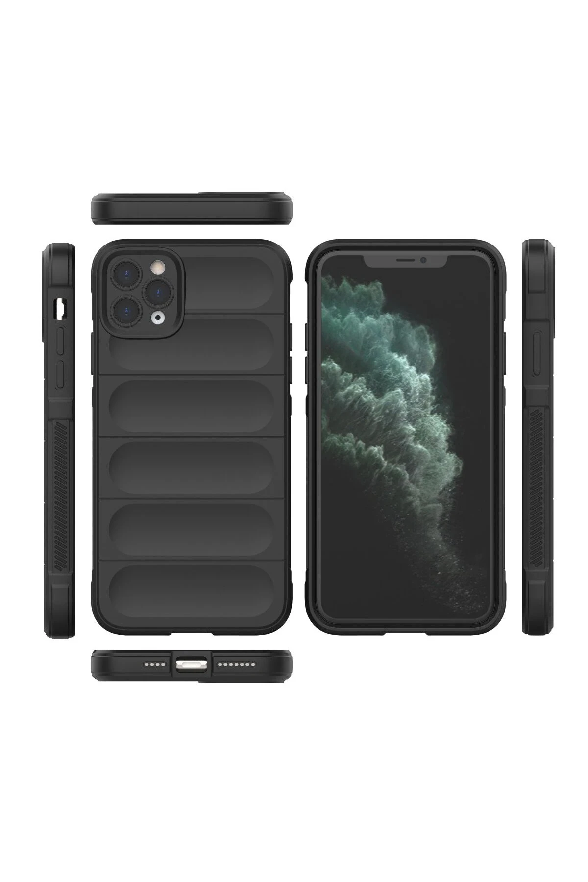 Newface Apple iPhone 11 Pro Max Kılıf Optimum Silikon - Siyah — görsel 3