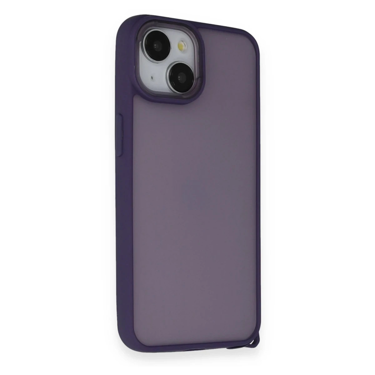 Newface Apple iPhone 14 Kılıf Elegant Kapak - Derin Mor