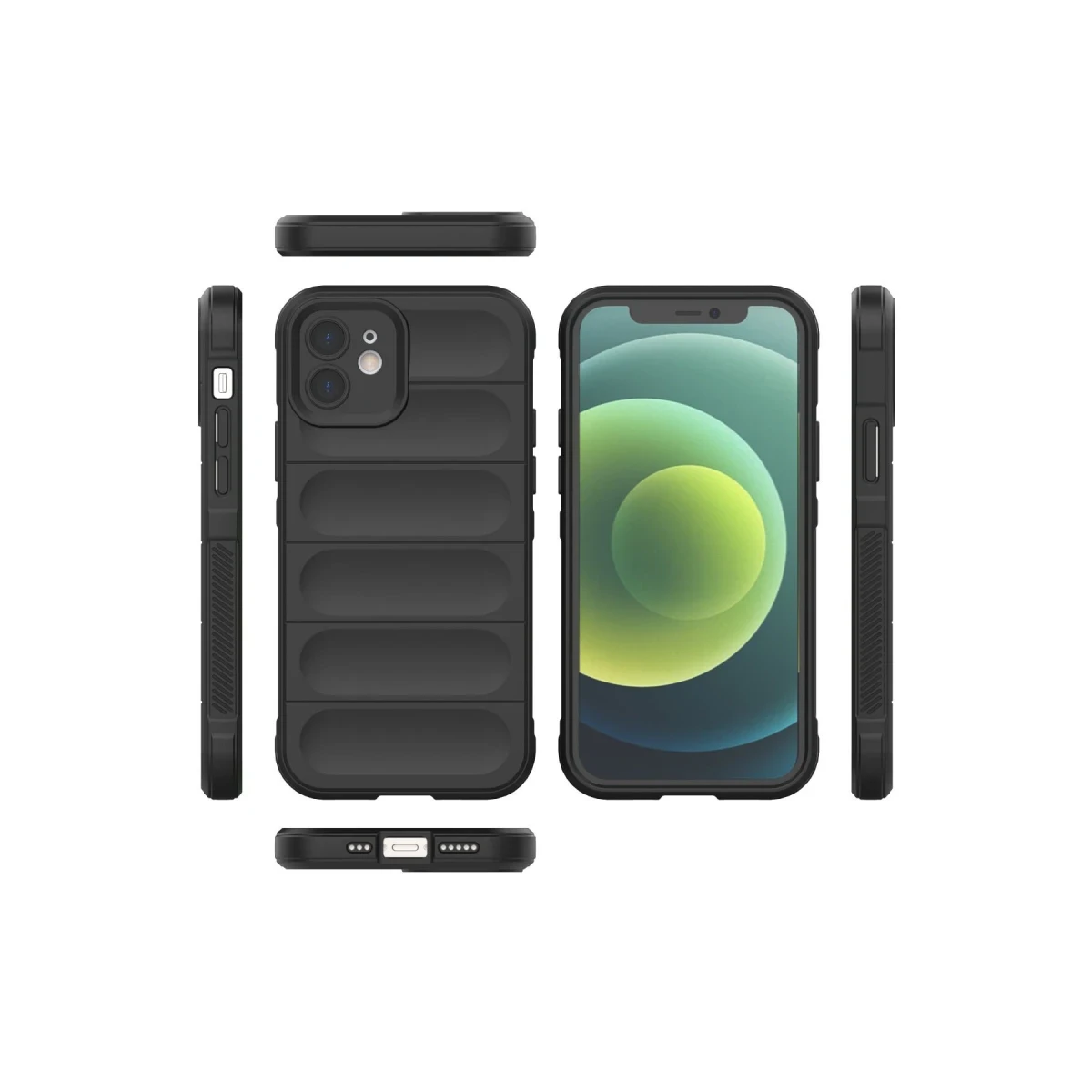 Newface Apple iPhone 12 Kılıf Optimum Silikon - Siyah — görsel 7