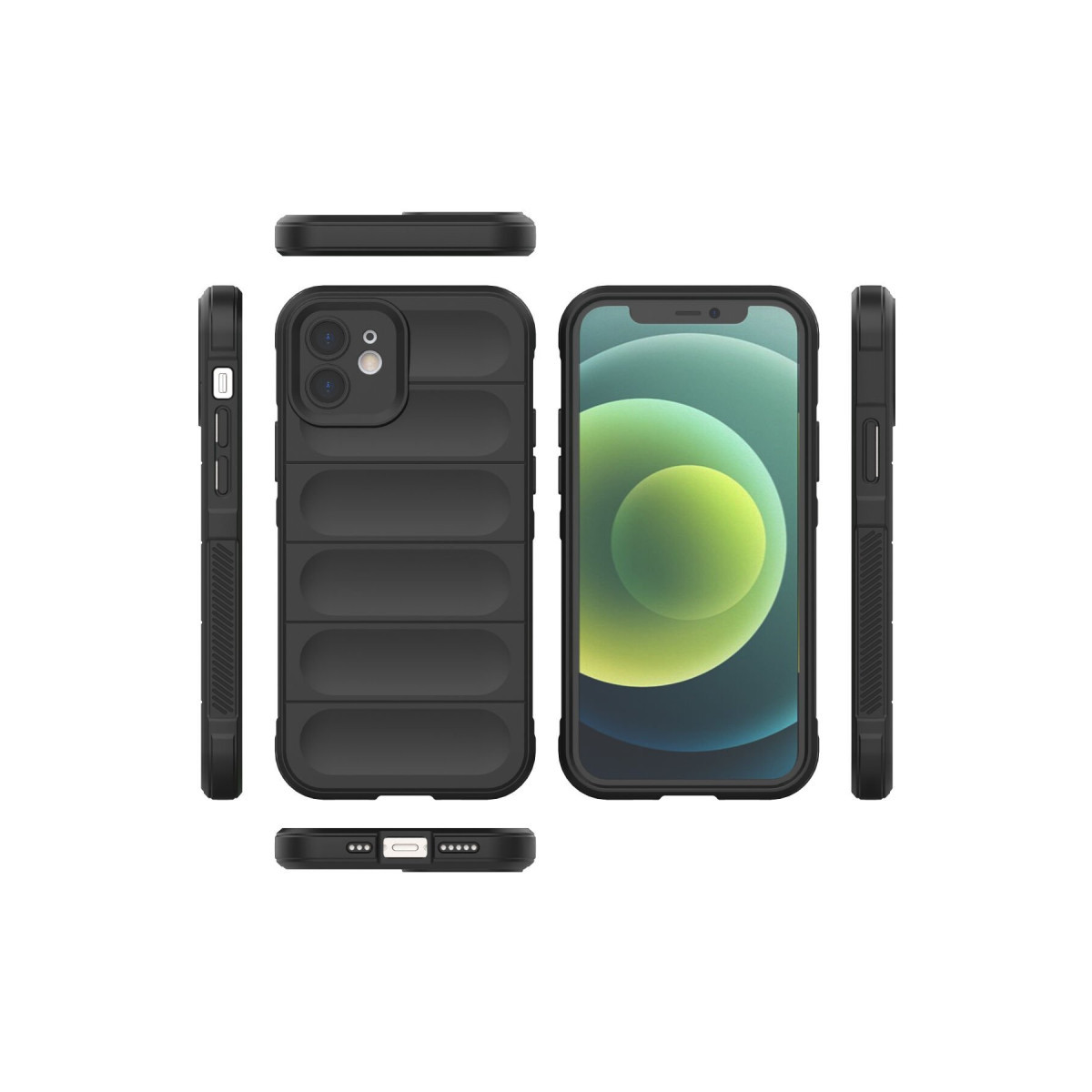 Newface Apple iPhone 12 Kılıf Optimum Silikon - Siyah — görsel 11