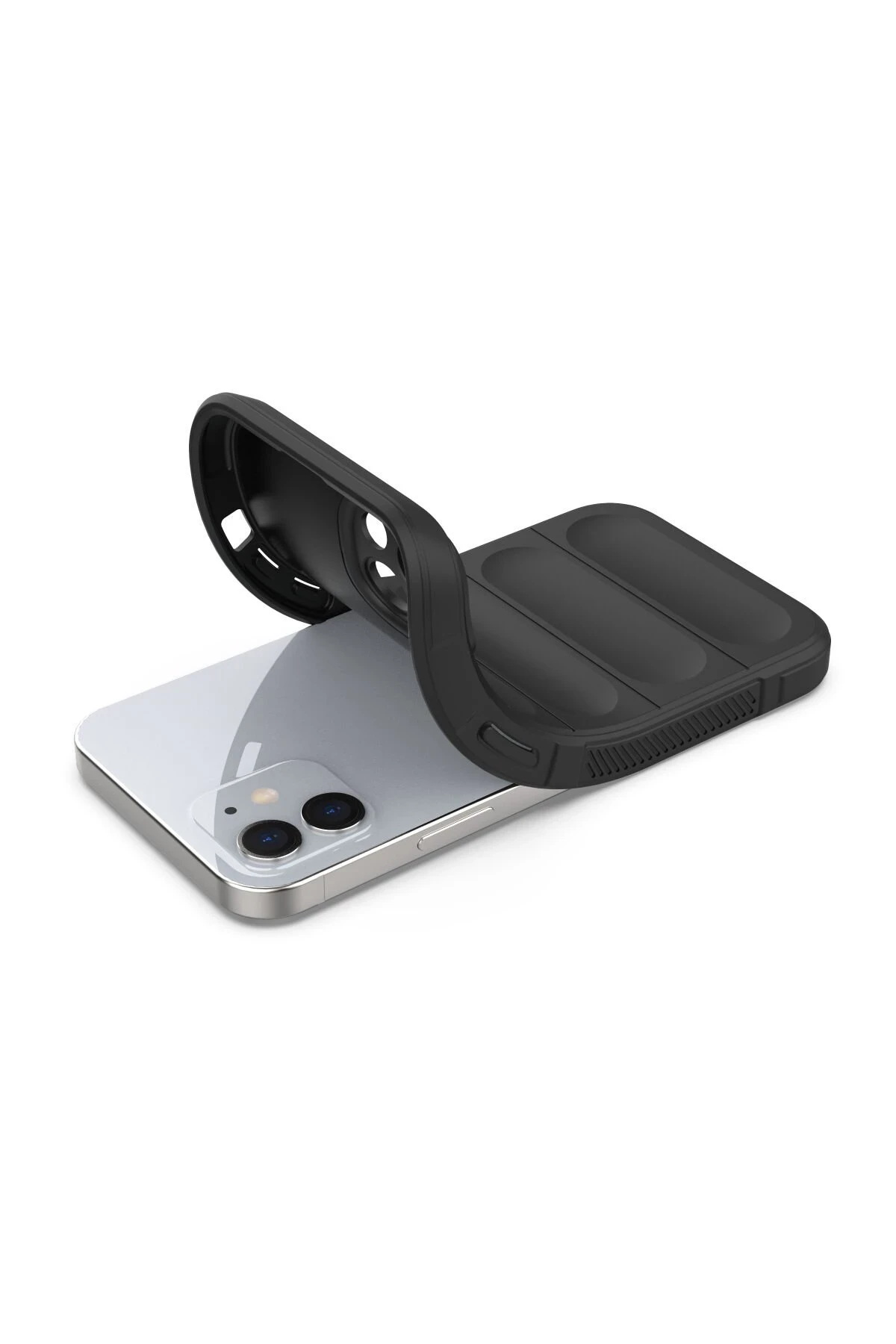 Newface iPhone 12 Kılıf Optimum Silikon - Siyah