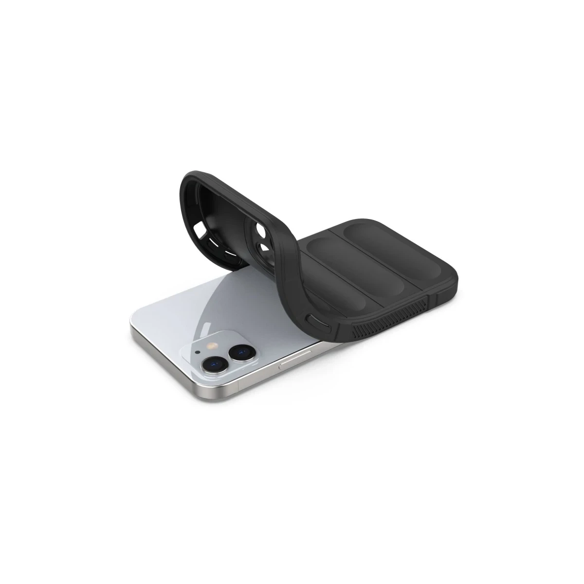 Newface Apple iPhone 12 Kılıf Optimum Silikon - Siyah — görsel 8