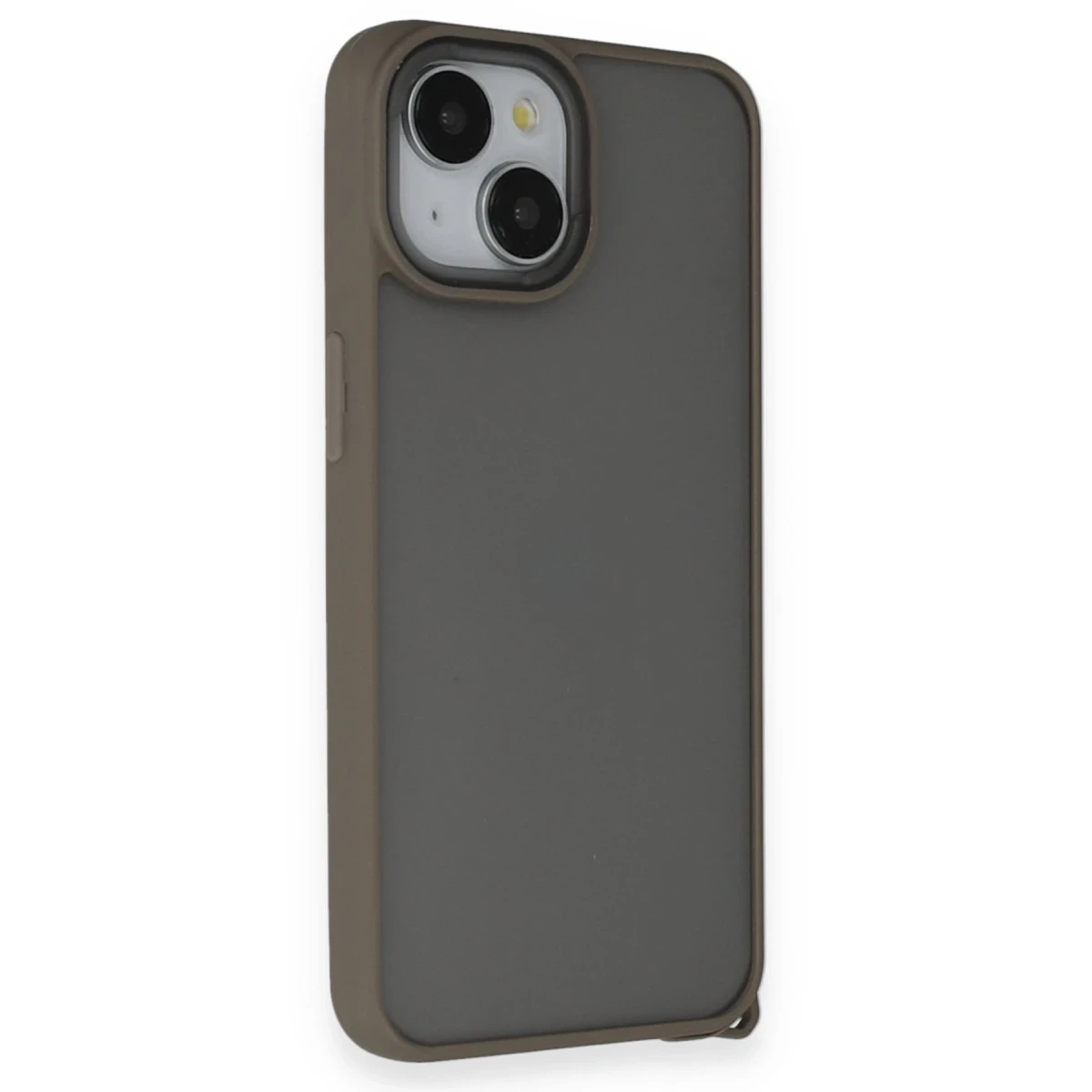 Newface Apple iPhone 14 Kılıf Elegant Kapak - Titan Gri