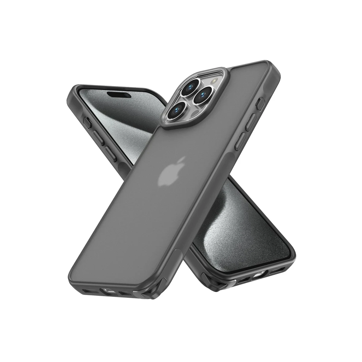 Newface Apple iPhone 13 Pro Max Kılıf Elegant Kapak - Titan Gri
