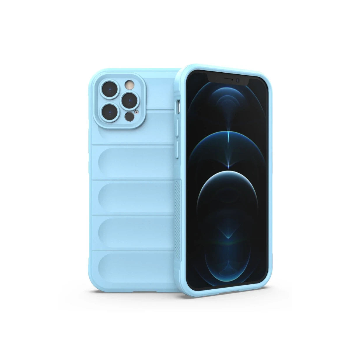 Apple iPhone 12 Pro Kılıf Optimum Silikon - Sky Blue