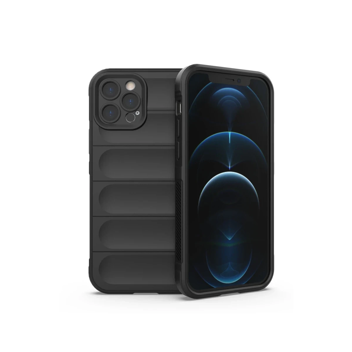 Newface Apple iPhone 12 Pro Max Kılıf Optimum Silikon - Siyah — görsel 5