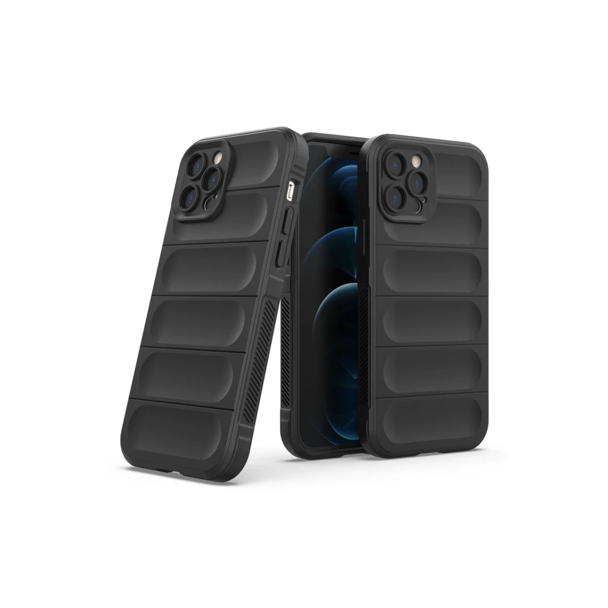 Newface Apple iPhone 12 Pro Max Kılıf Optimum Silikon - Siyah — görsel 6