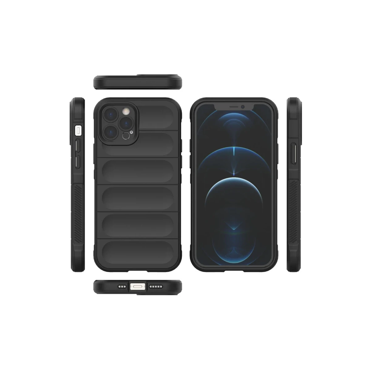 Newface Apple iPhone 12 Pro Max Kılıf Optimum Silikon - Siyah — görsel 7