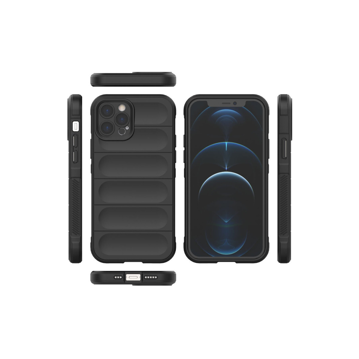 Newface Apple iPhone 12 Pro Max Kılıf Optimum Silikon - Siyah — görsel 11