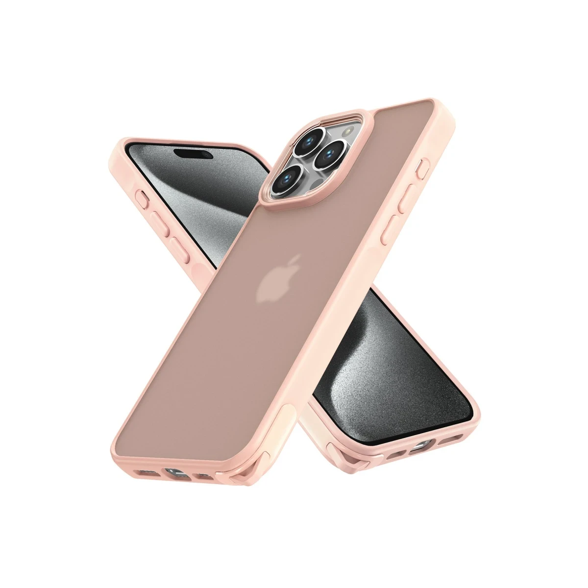 Newface Apple iPhone 14 Pro Max Kılıf Elegant Kapak - Pudra