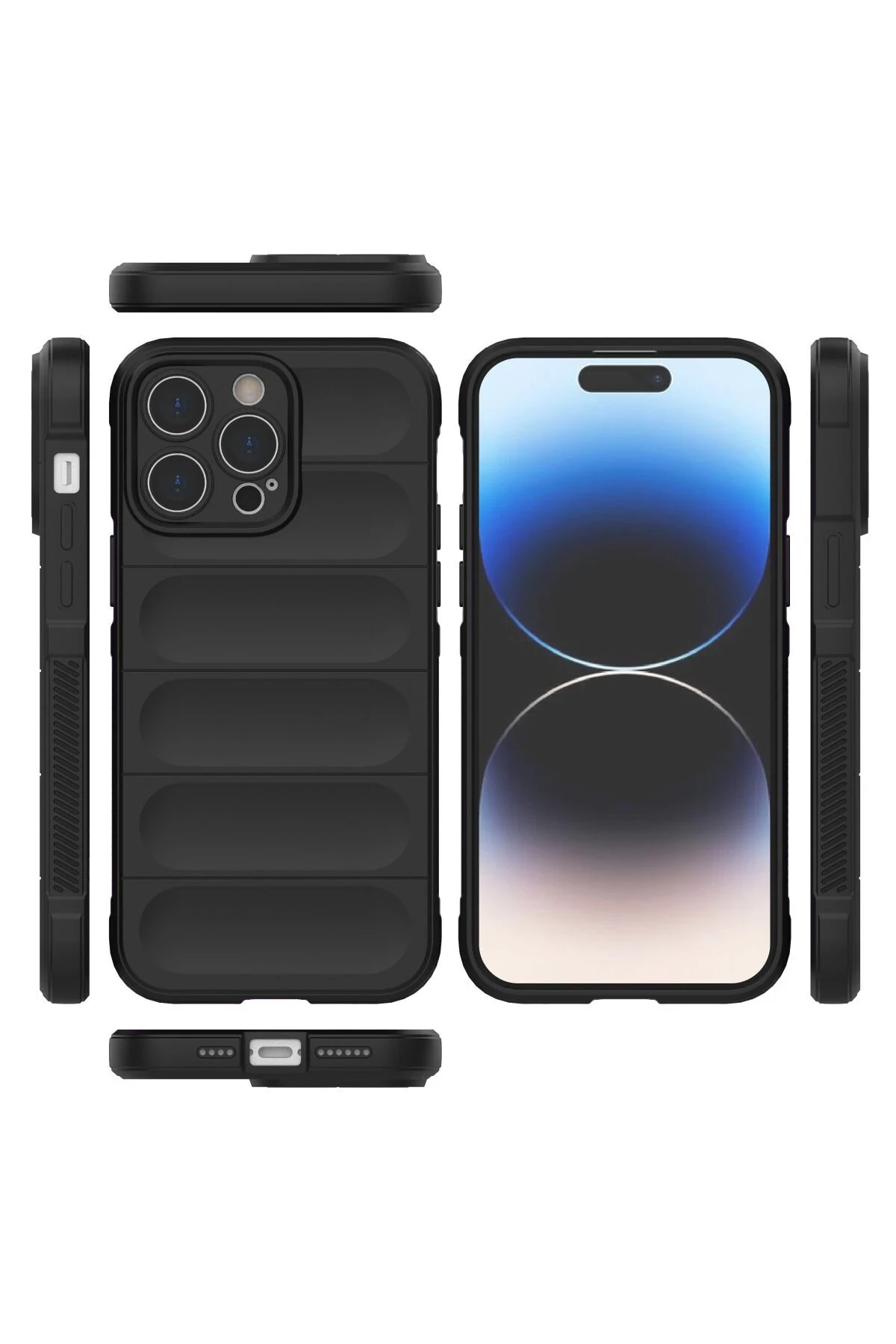 Newface Apple iPhone 13 Pro Max Kılıf Optimum Silikon - Siyah — görsel 3