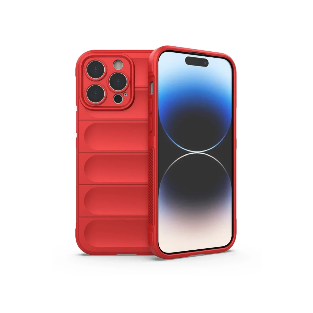 Newface Apple iPhone 13 Pro Max Kılıf Optimum Silikon - Kırmızı