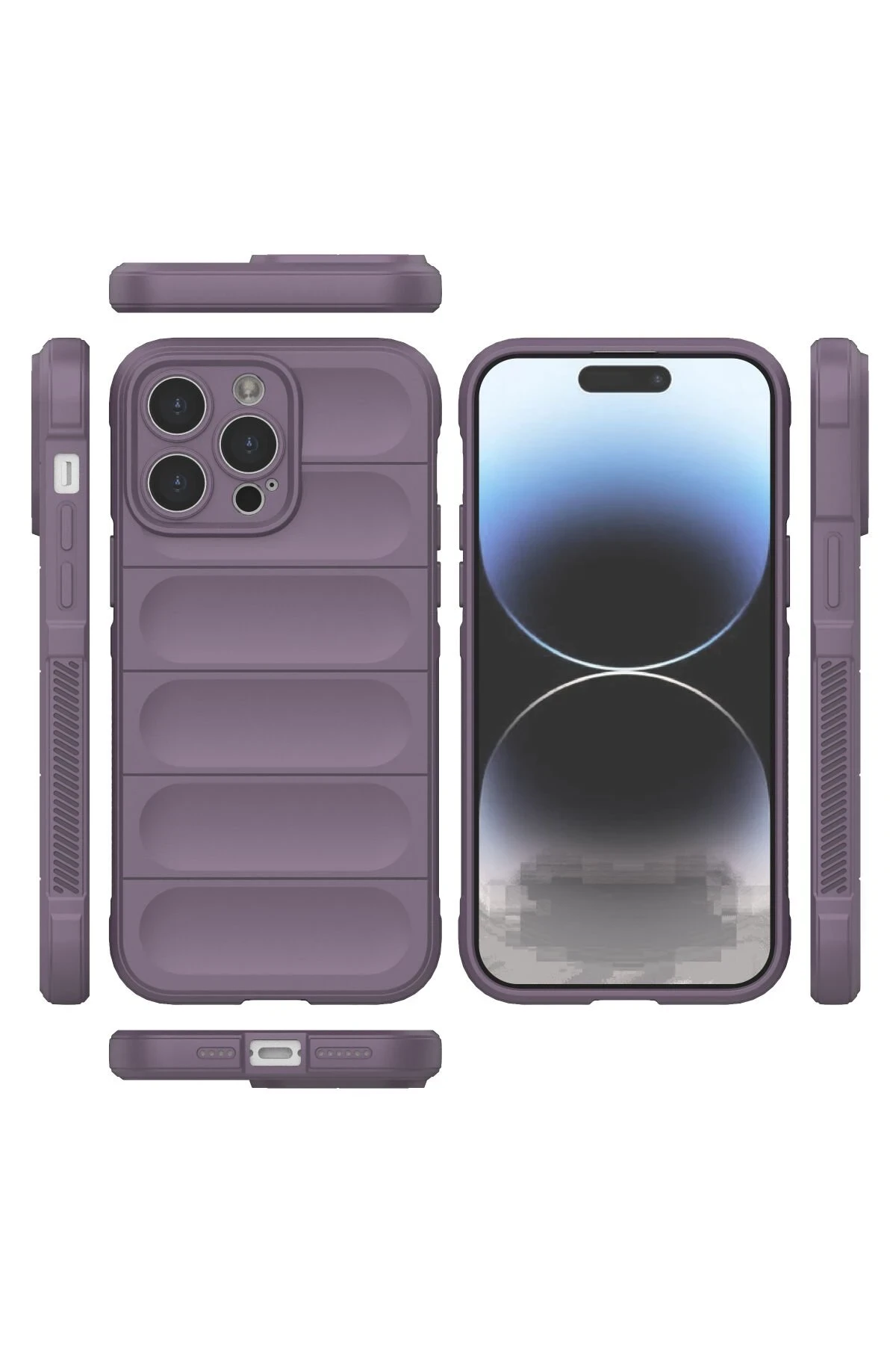 Newface iPhone 13 Pro Max Kılıf Optimum Silikon - Mor