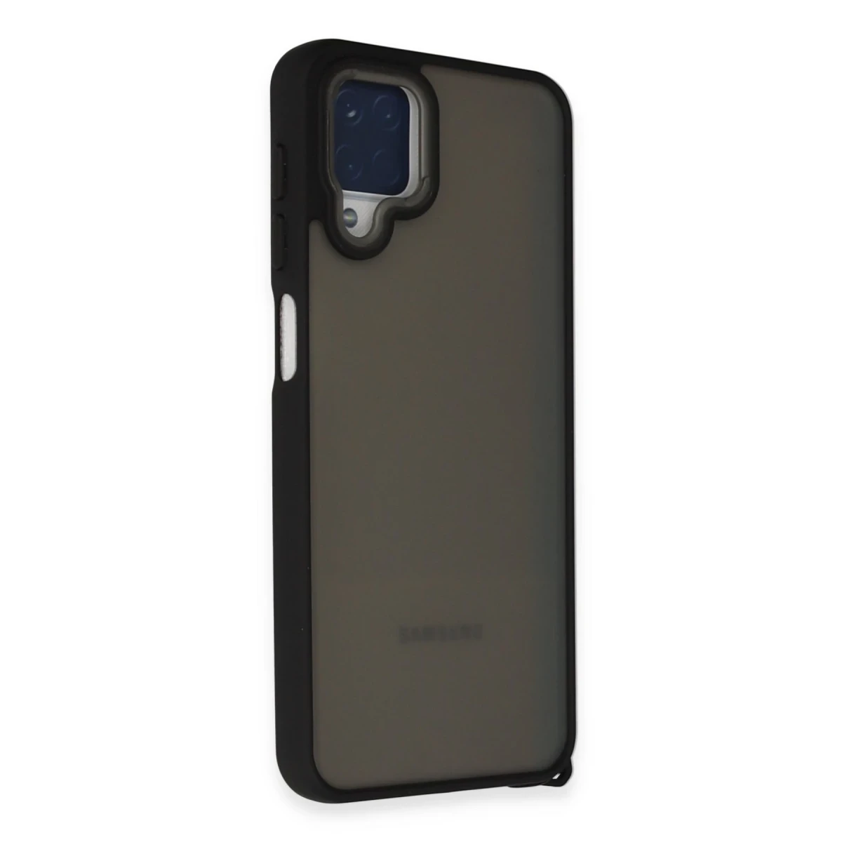 Newface Samsung Galaxy A12 Kılıf Elegant Kapak - Siyah — görsel 5