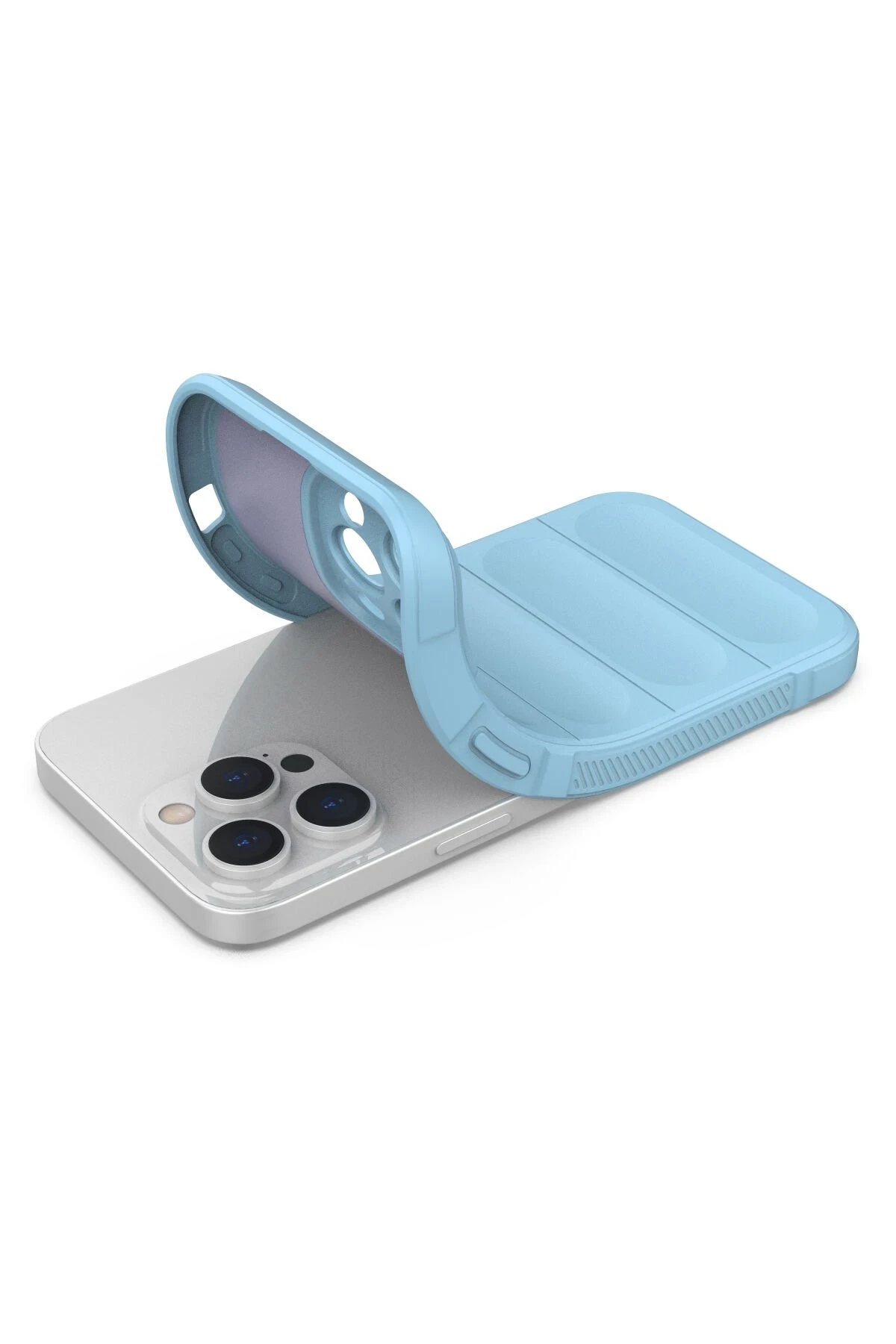 Newface iPhone 14 Pro Kılıf Optimum Silikon - Sky Blue