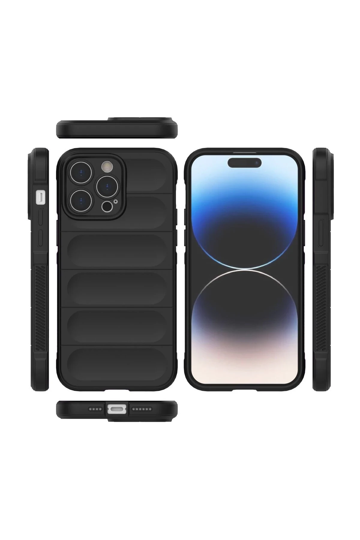 Newface Apple iPhone 14 Pro Max Kılıf Optimum Silikon - Siyah — görsel 3
