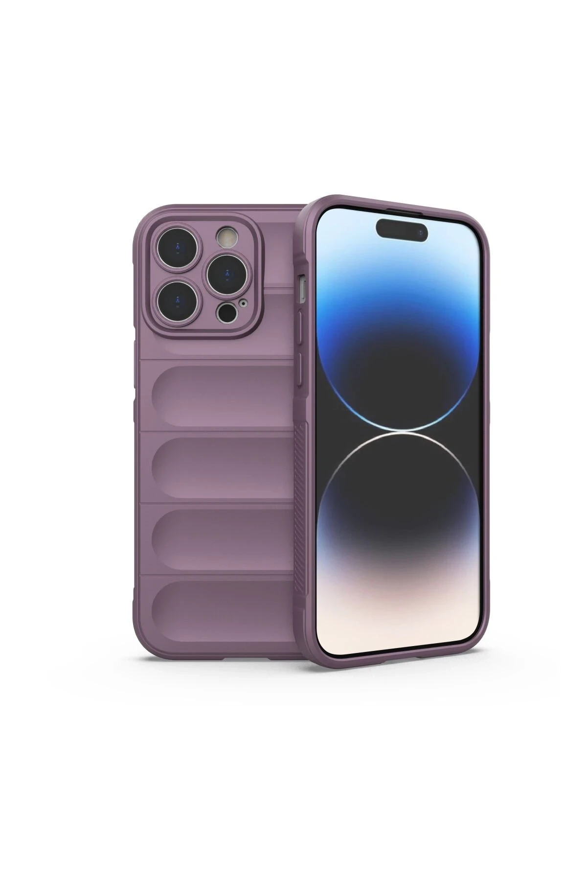 Newface iPhone 14 Pro Max Kılıf Optimum Silikon - Mor