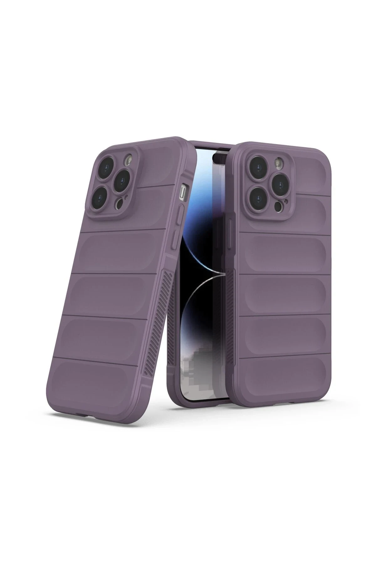 Newface iPhone 14 Pro Max Kılıf Optimum Silikon - Mor