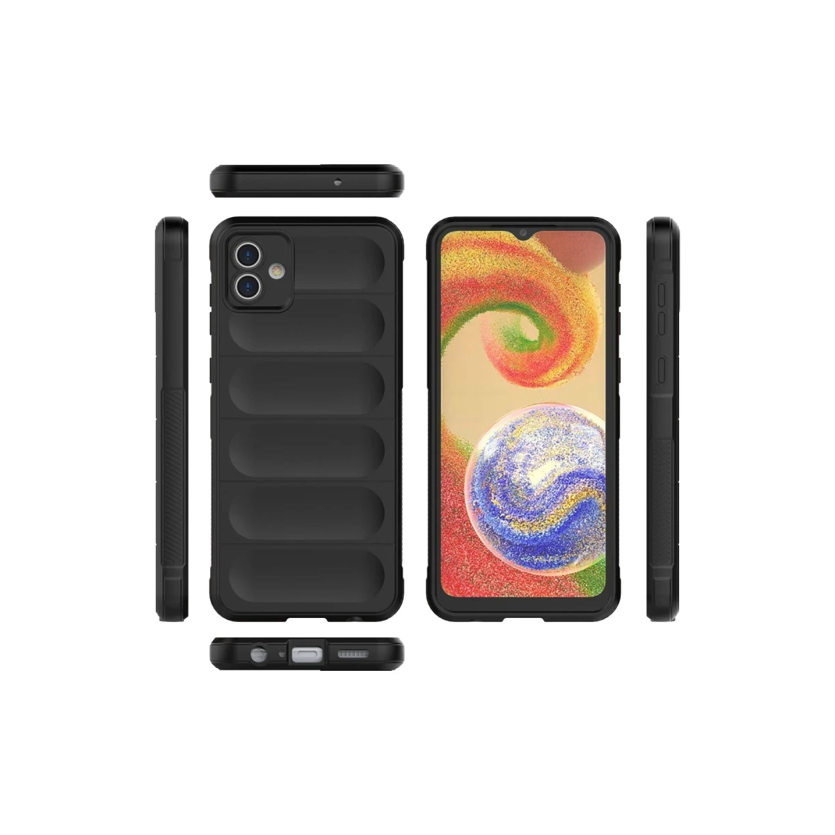 Newface Samsung Galaxy A04 Kılıf Optimum Silikon - Siyah — görsel 7