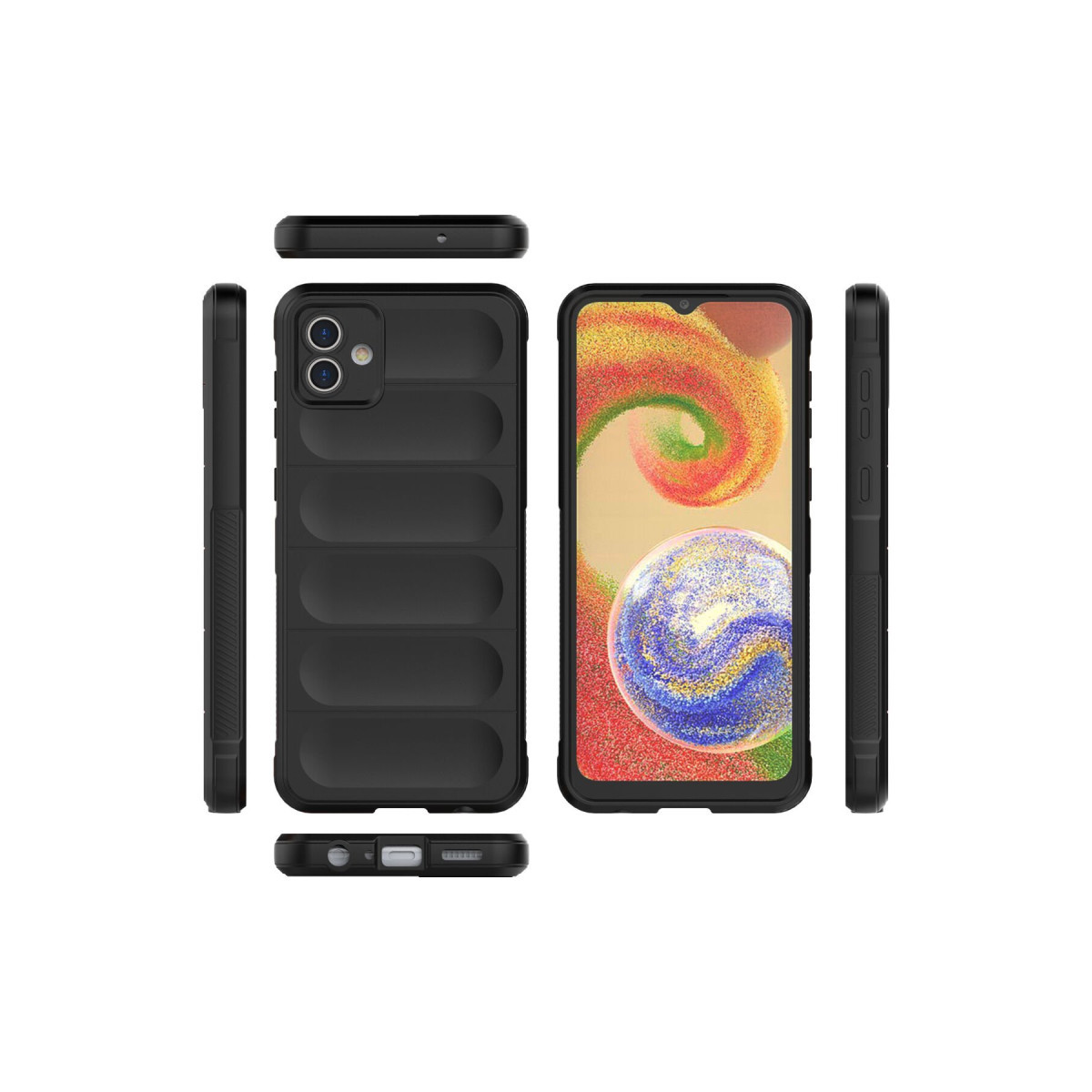 Newface Samsung Galaxy A04 Kılıf Optimum Silikon - Siyah — görsel 11