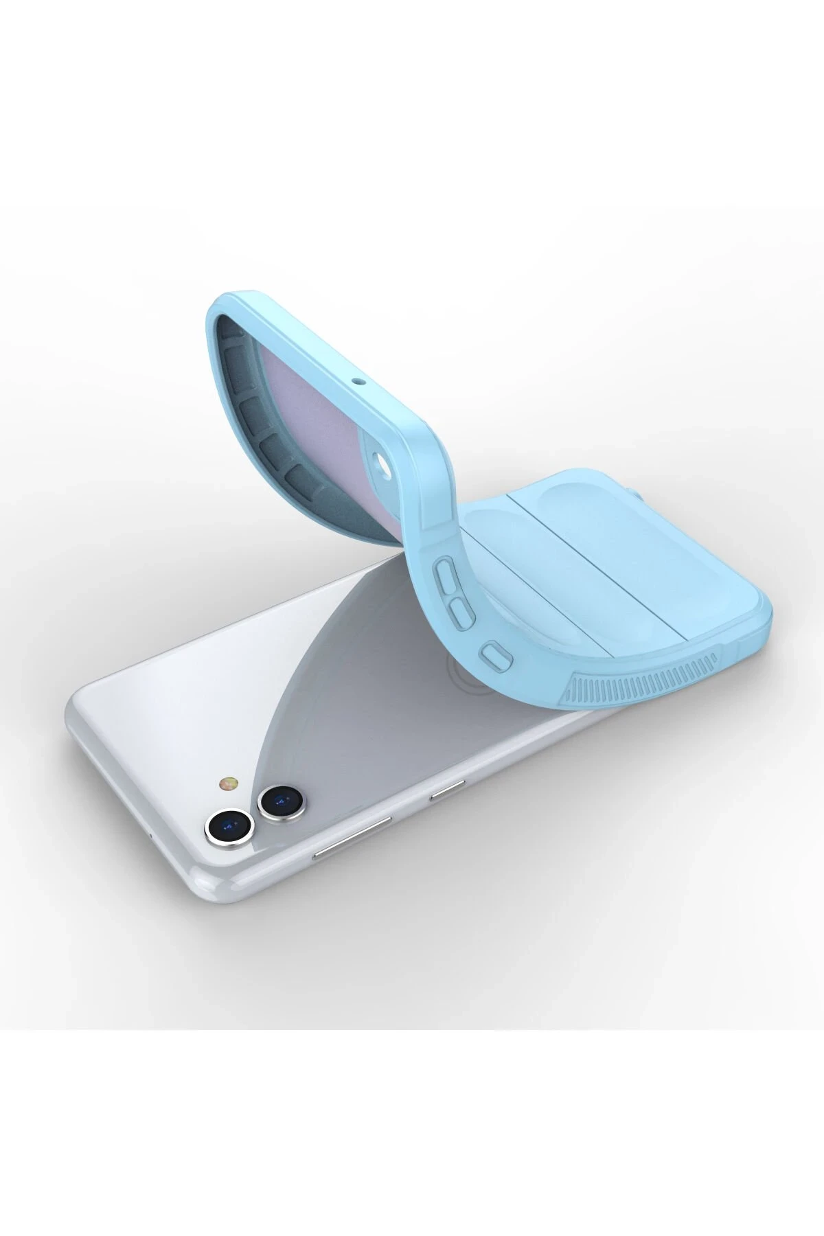 Newface Samsung Galaxy A04 Kılıf Optimum Silikon - Sky Blue